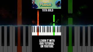 Tuta Gold - Mahmood - EASY SLOW Piano Tutorial 🎹🤙 #musichouse #piano #tutorial #sanremo2024#mahmood
