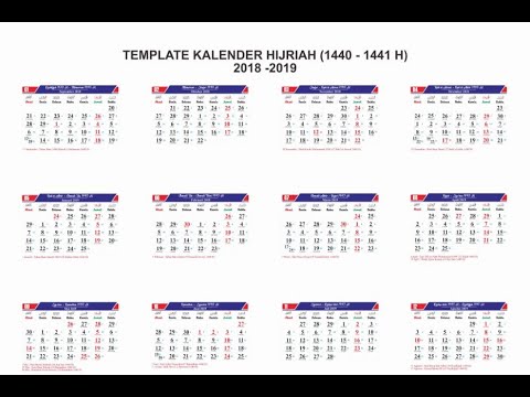 Download Kalender 1440 Hijriah Tahun 2019 Youtube