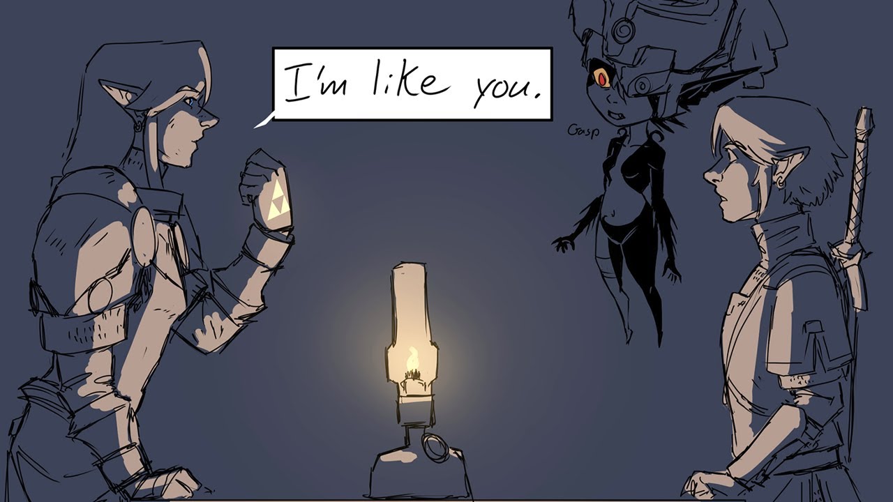 The Hero's Shade reveals the truth about himself to Link - YouTube