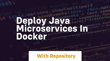 deploy java microservices in docker
