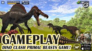 डिनो क्लैश प्राइमल बीस्ट्स गेम! गेमप्ले - मोबाइल गेम (एंड्रॉइड) screenshot 4