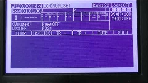 Loading of a pattern file (OS3 & 128XL V2)