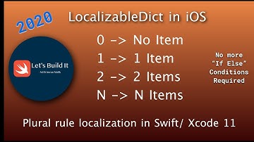 Plural Rules Localization in iOS, How to Localize Plural rules in xcode 11