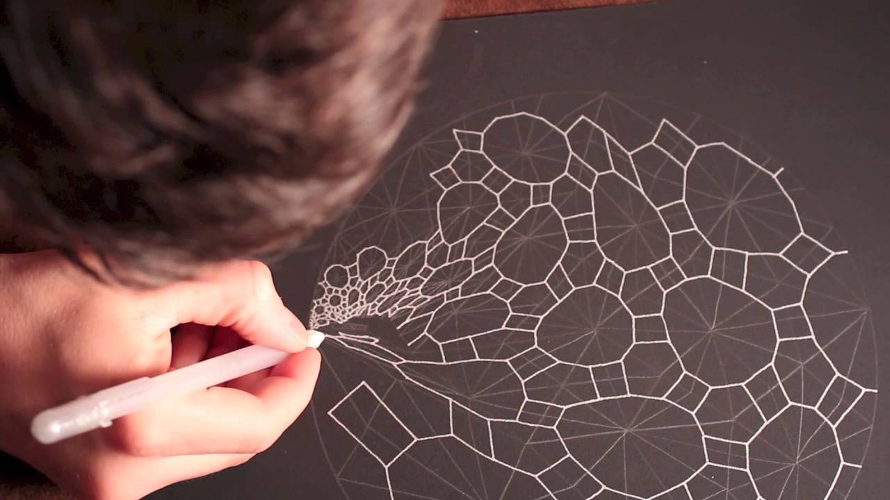 Accretion Disc Geometric ASMR Drawing - YouTube