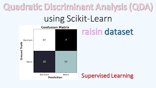 Quadratic Discriminant Analysis (QDA) using Scikit-Learn
