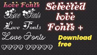 English love fonts free + styalish english fonts free screenshot 1