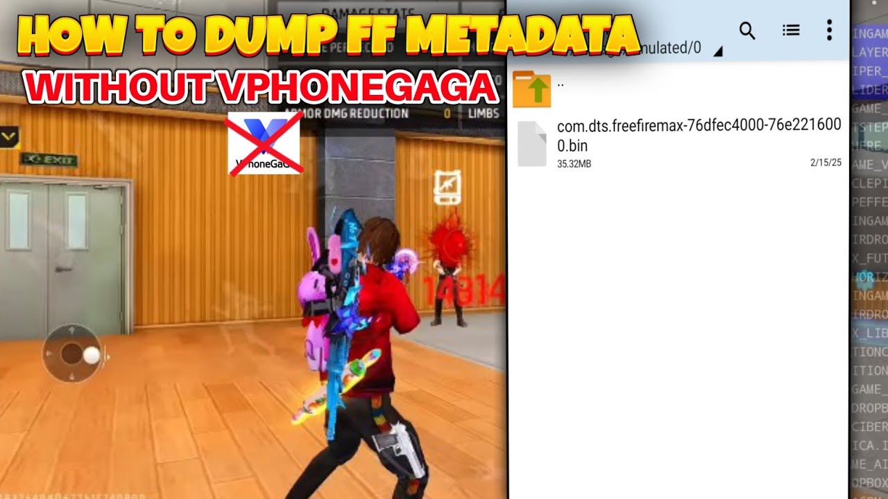 HOW TO DUMP FF MAX METADATA| NEW METHOD WITHOUT VPHONEGAGA 💯 - YouTube