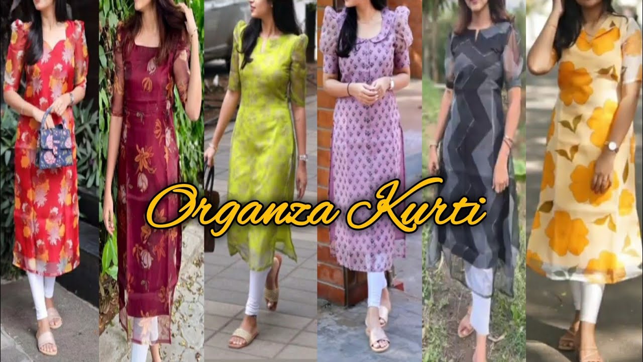 Organza Dress New Designs 2024 | Latest Organza  Kurti Design /Trending Kurti Designs 