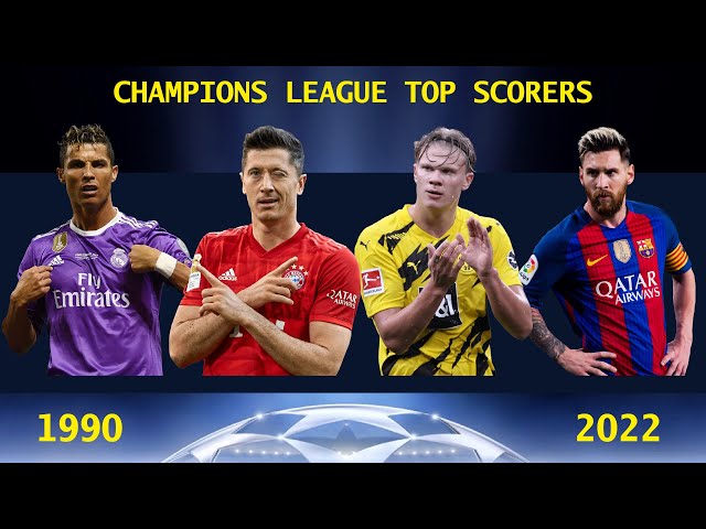 UEFA Champions League Top Scorers ⚽ 1990 - 2022 - YouTube
