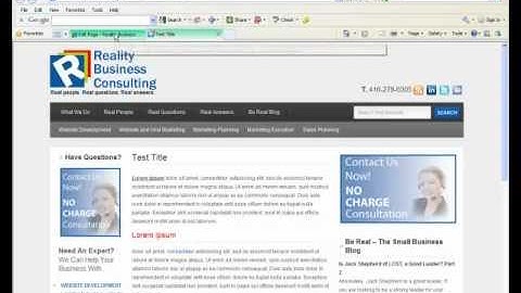 Tutorial on Wordpress CMS 3.0 - Managing Content Pages - Part 2