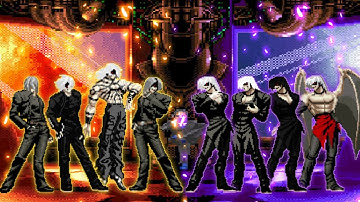 [KOF Mugen] Element Kyo Team VS. Element Iori Team