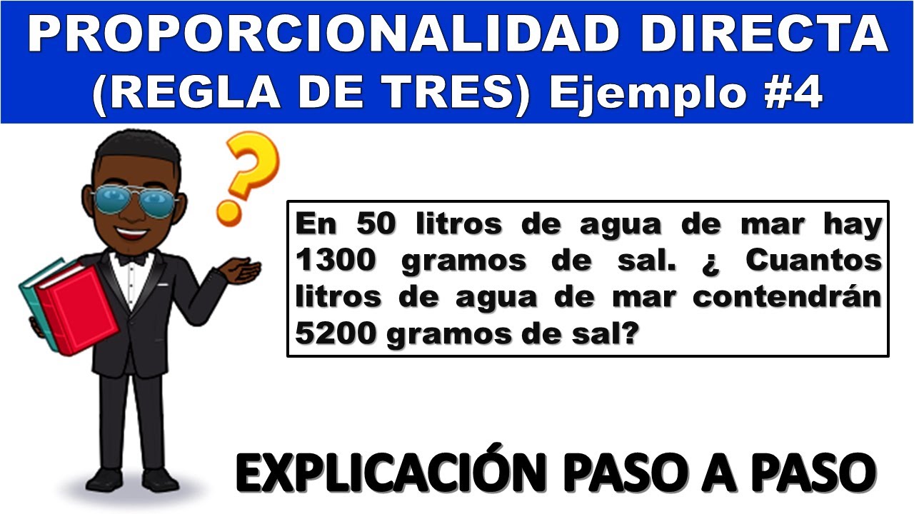 Proporcionalidad directa | Regla de 3 (tres) | ejemplo #4
