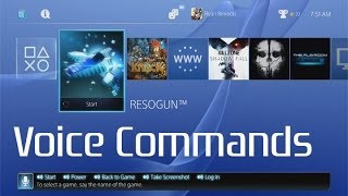 PS4 Voice Commands Demonstration