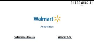 Performance reviews and employee engagement processes for Associates at Walmart - Shadowing AI