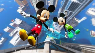 GTA 5 Water Ragdolls Mickey Mouse Jumps\/Fails #55 (Euphoria physics Funny Moments)