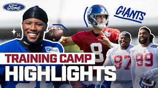 Training Camp Day 1 Practice Highlights & TOP PLAYS | New York Giants