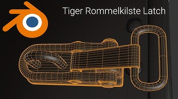 Blender Hard Surface Time Lapse (Tiger tank rear basket latch)