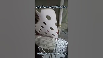 eps foam recycling crushing machine | plastic granules production line #plasticrecycling