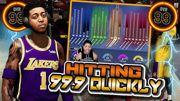 How You Can Grind ALL Of YOUR MyPlayers to 99.9 VERY QUICKLY - NBA 2K20