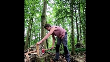 The Number One Rule to Prevent Axe Accidents when Splitting Wood #Shorts