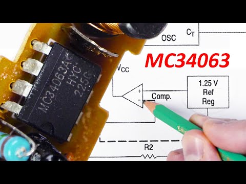 MC34063 - универсальный ШИМ контроллер для Понижающих, Повышающих и Инвертирующих преобразователей.