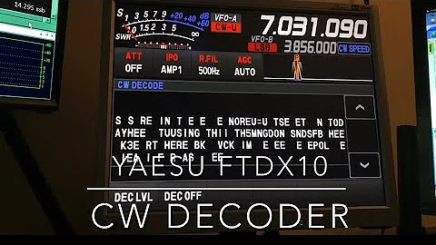 Yaesu FTdx10: CW Decoder (Video #37 in this series) #ftdx10 #hamradio #cw #decoder