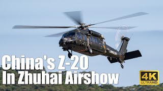 China‘s Z-20 helicopter flight in Zhuhai Airshow