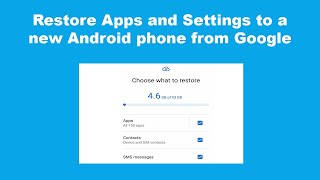 Restore Apps and Settings to a new Android phone from Google Backup screenshot 5
