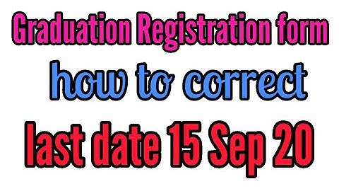 #CCS #university #Meerut Registration form correction