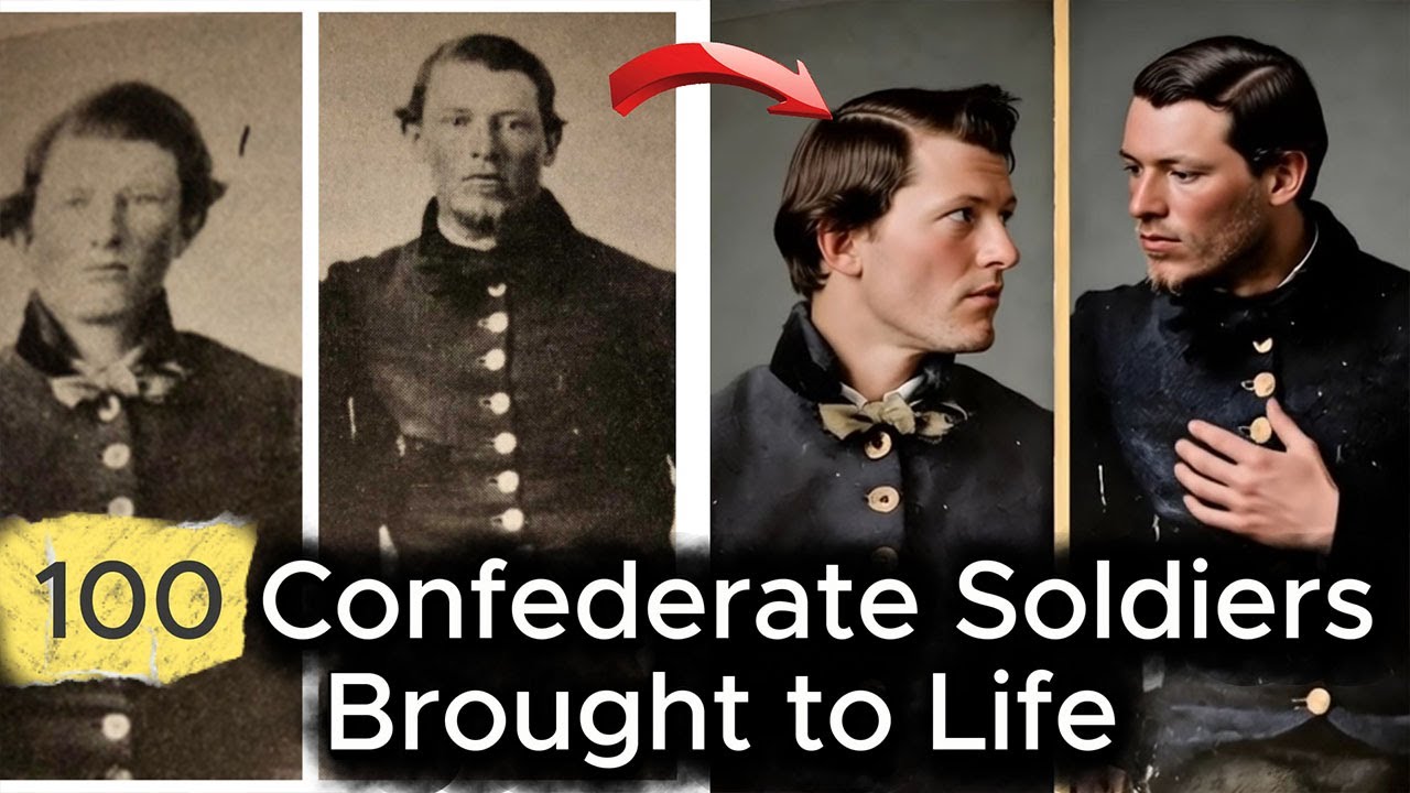The Civil War in Color | 100 Confederate Faces Restored from History