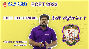 HOW TO PREPARE ECET ELECTRICAL | SREE ACADEMY | ECET | VISHNU VARDHAN SIR |
