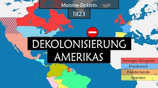 Die Dekolonisierung Amerikas - Zusammenfassung auf einer Karte