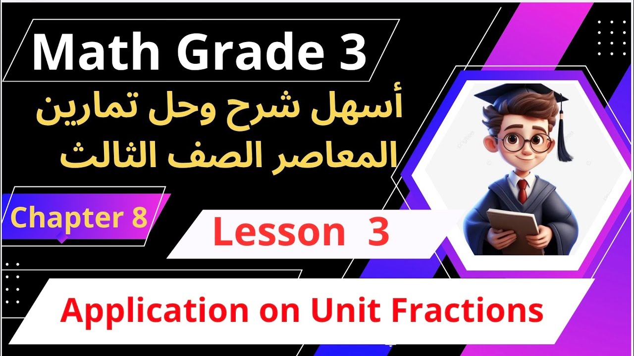 Math grade 3 / chapter 8 /lessons 3 / application on unit fractions ...