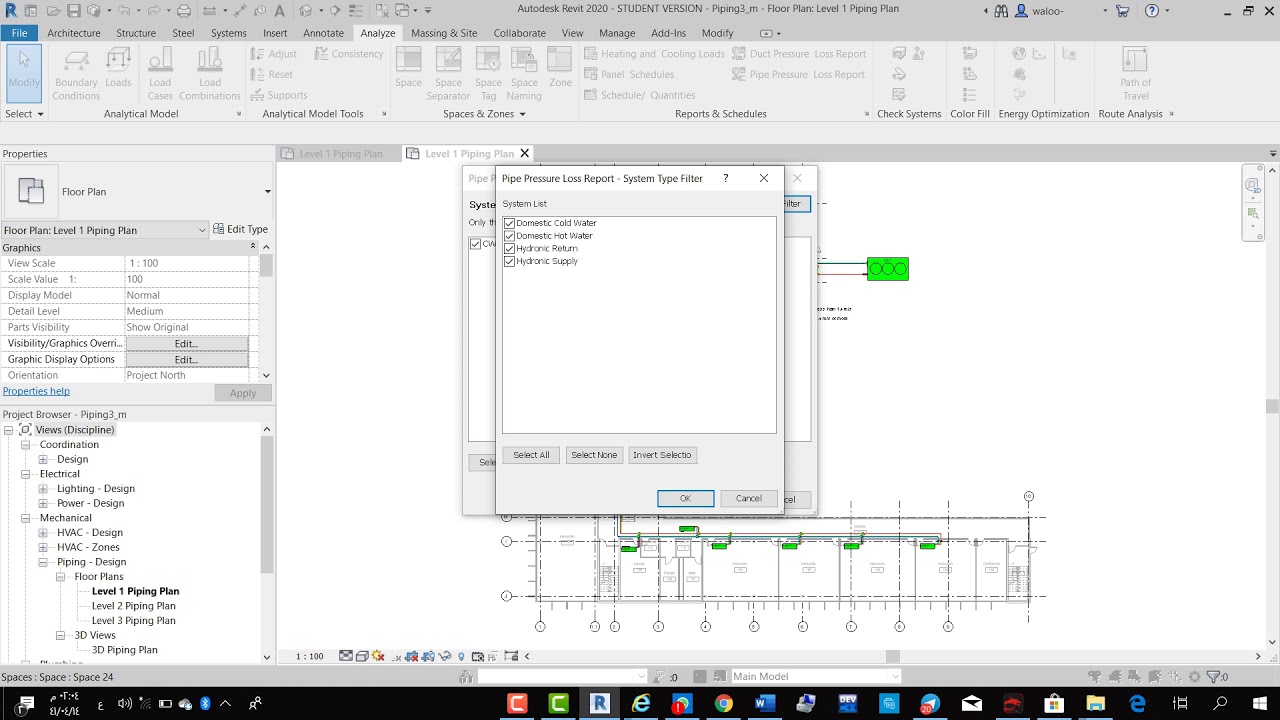 Video 6 Creating Pipe Pressure Loss Reports - YouTube