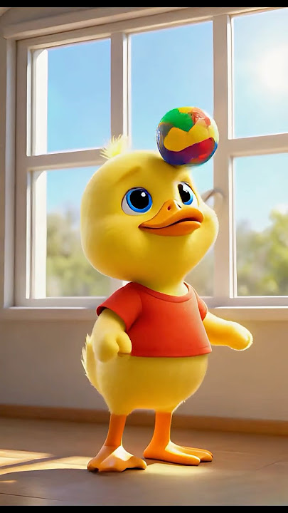 Cartoon Duck 🦆 Juggles Ball All Day! | Head-to-Toe Skills! | Little Duck World