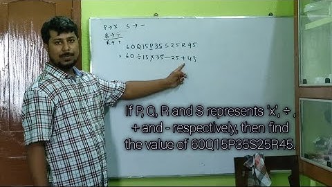 If P, Q, R and S represents 