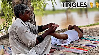 ASMR TINGLES FEET MASSAGE MEN FOR STRESS RELIEF | FOOT REFLEXOLOGY | LEG MASSAGE THERAPY PAIN RELIEF