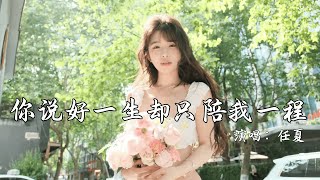 任夏 - 你说好一生却只陪我一程 (抖音版)『庆幸我有那份福气遇见你，遗憾没有那份运气留住你，入了心的人 要怎么轻易忘记』『动态歌词MV』