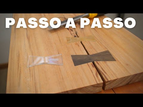 Como fazer Gravatinhas de Madeira para fechar rachaduras do jeito mais fácil - Bow tie