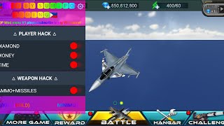 SKY FIGHTERS MOD MENU UNLI MISSILE,AMMO,MONEY,DIAMOND screenshot 3