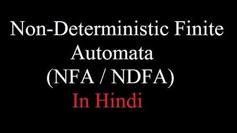 Non Deterministic Finite Automata  in Hindi | NDFA | NFA | TOC | Automata | By- Harendra Sharma