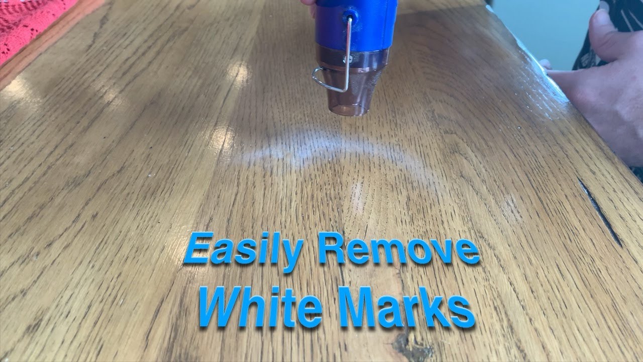 Easily Remove White Marks From Heat Damaged Wooden Table YouTube