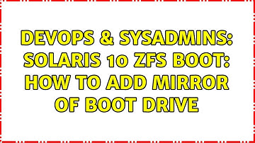 DevOps & SysAdmins: Solaris 10 ZFS boot: how to add mirror of boot drive