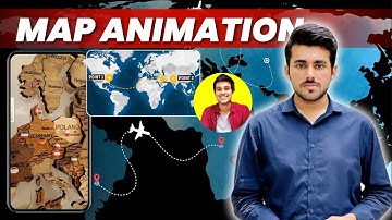 How to Make Map Animation like Dhrove Rathee video in Canva Tutorial in Hindi/Urdu