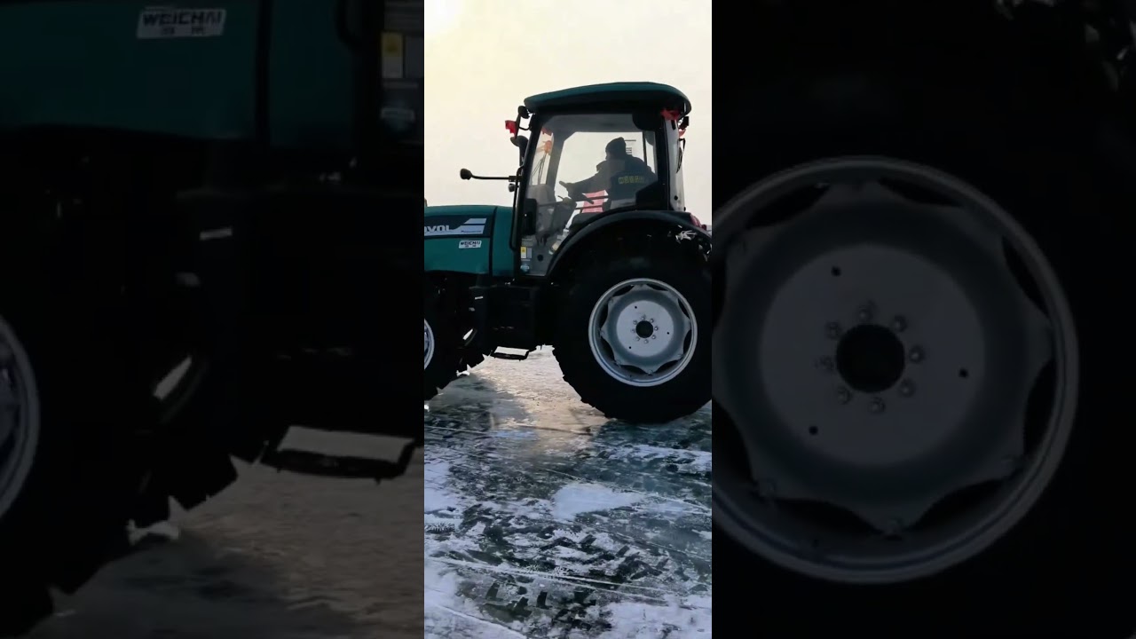 So cool! A high-powered tractor pulling ice sleds—have you ever tried a game like this?
