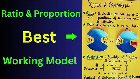 😲Ratio and proportion project | Maths working model | Maths tlm | Maths Project