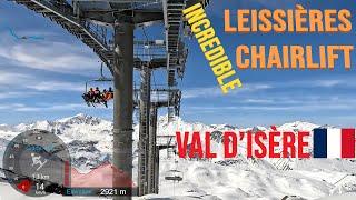 [4K] Skiing Val d'Isère, Incredible Leissières Chairlift "The Roller Coaster", France, GoPro HERO11 screenshot 4