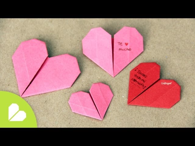 Corazones de Origami para San Valentin // Origami Heart 