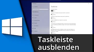 Wie blende ich die Taskleiste aus?