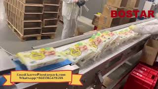 Automatic flow pack machine box motion type for frozen food#pillowpackingmachines#flowpackwrapper